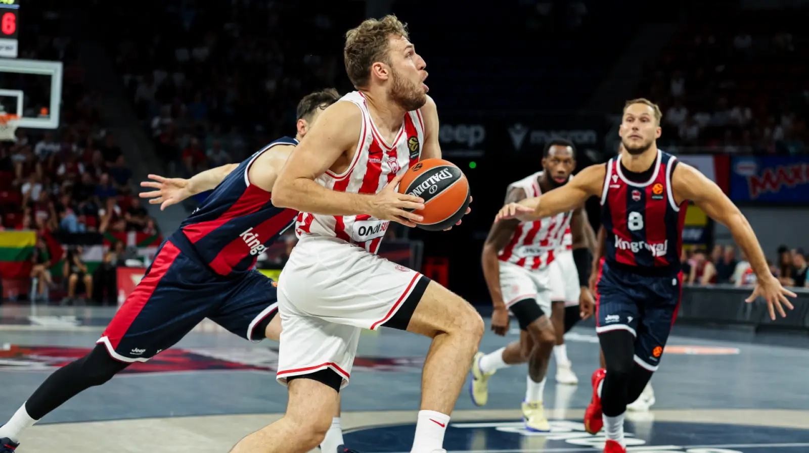 Μπασκόνια-Ολυμπιακός 89-106: Βεζένκοφ και Ντόρσεϊ «καθάρισαν», έβγαλε… γούστα ο Μοντέρο!