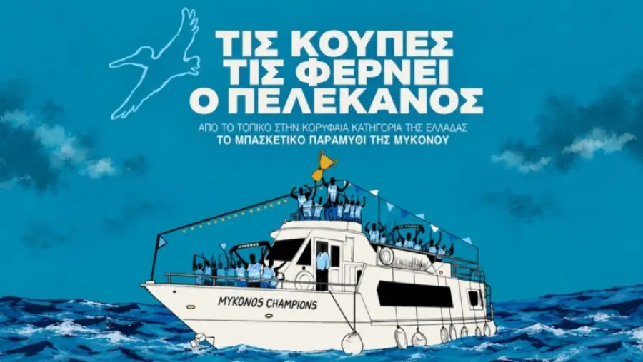 «Τις κούπες τις φέρνει ο πελεκάνος» – Η διαδρομή της ομάδας μπάσκετ της Μυκόνου σε ένα αθλητικό ντοκιμαντέρ!