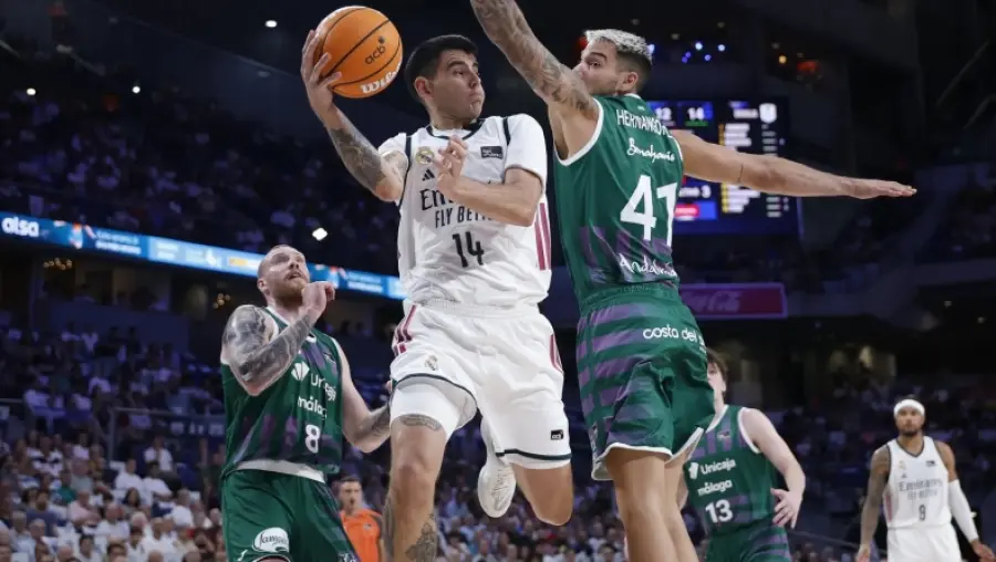 Ρεάλ - Μάλαγα 89-87: Οι Μαδριλένοι πήραν το θρίλερ με την Ουνικάχα