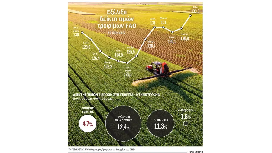 Ερχεται νέο κύμα ανατιμήσεων στα τρόφιμα