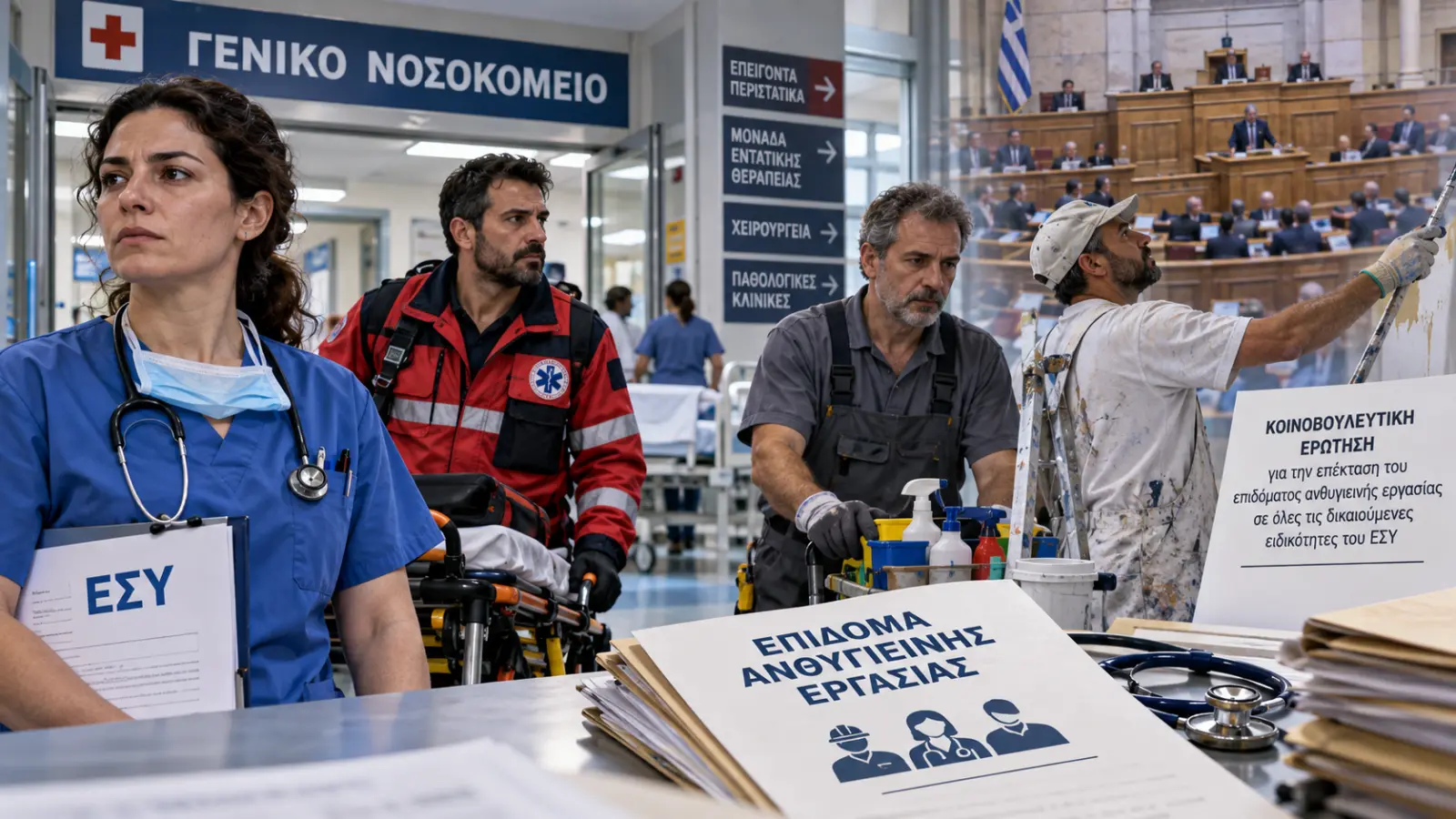 ΚΚΕ: Να καταβάλλεται το επίδομα επικίνδυνης και ανθυγιεινής εργασίας σε όλες τις δικαιούχες ειδικότητες του ΕΣΥ